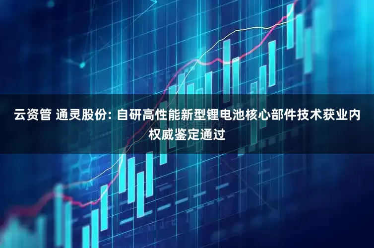 云资管 通灵股份: 自研高性能新型锂电池核心部件技术获业内权威鉴定通过