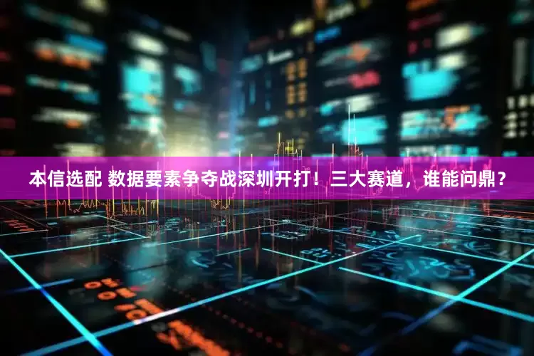本信选配 数据要素争夺战深圳开打！三大赛道，谁能问鼎？